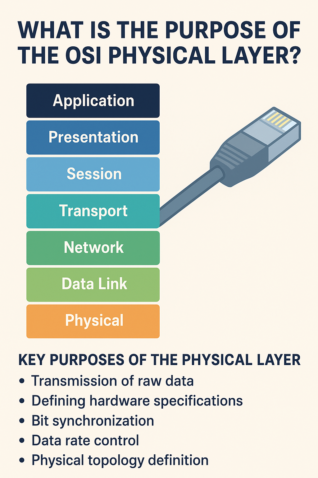 what is the purpose of the osi physical layer?