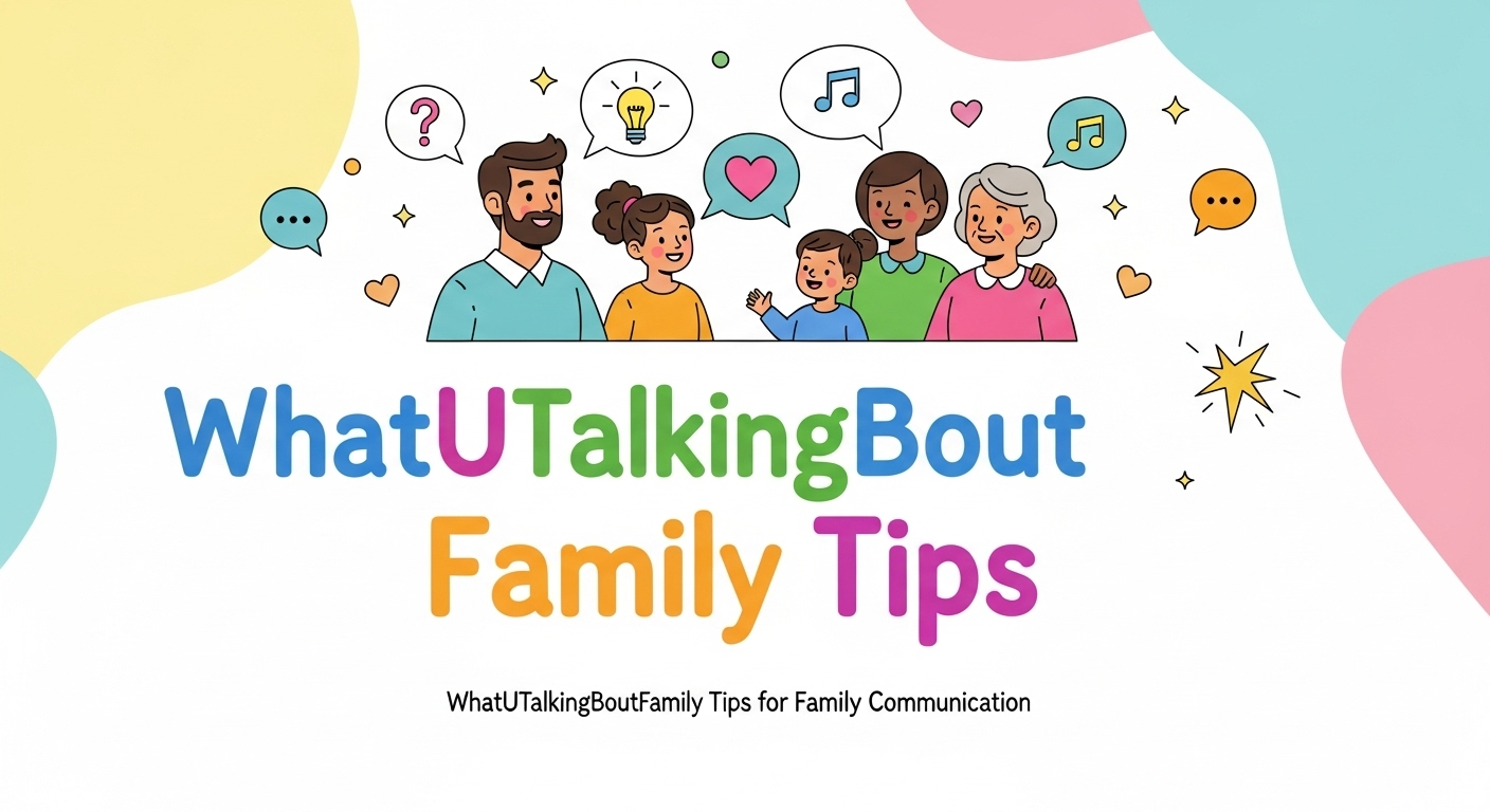 WhatUTalkingBoutFamily Tips for Family Communication