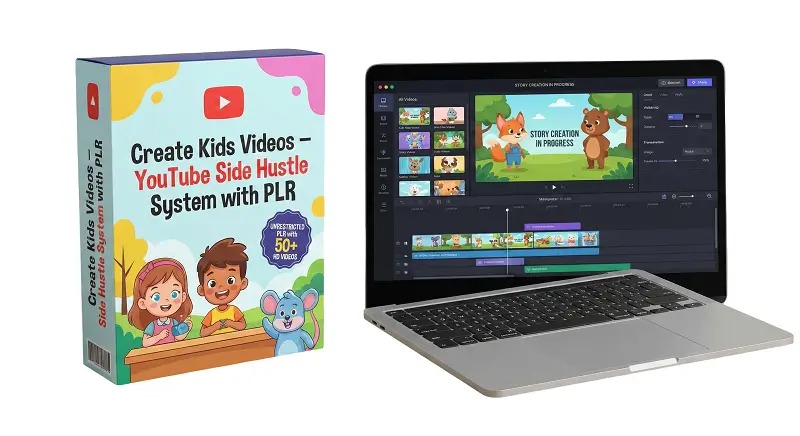 (PLR) Create Kids Videos YouTube Side Hustle System Review