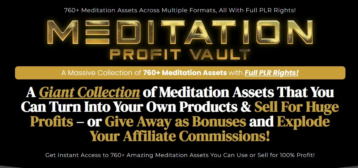 Meditation Profit Vault PLR Review 2026 – HOAX or LEGIT